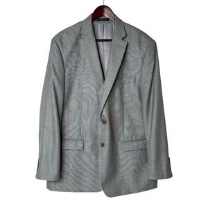 Vintage Lauren Ralph Lauren Men's Blazer 46 R Gray Tweed Business Jacket